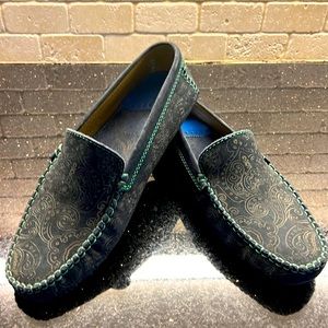 Robert Graham Men’s Navy Paisely Driver Shoe size 10